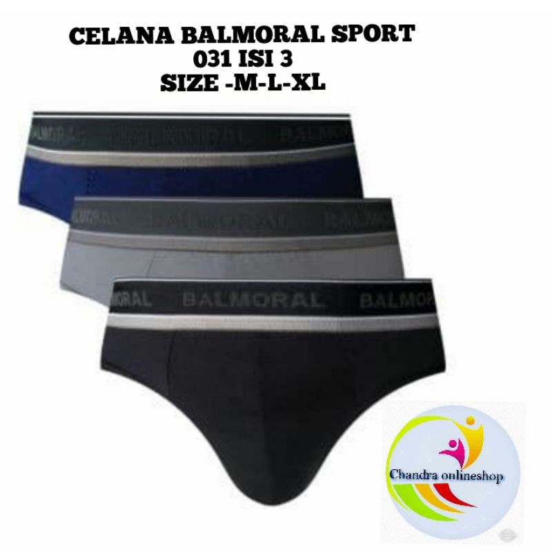 Underwear celana dalam balmoral sport bal 031isi 3-best seller