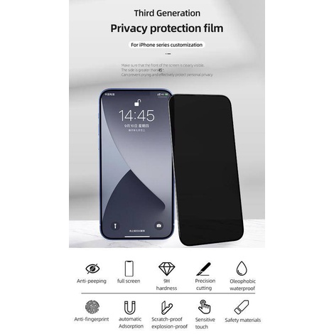 Best Privacy 9H Tempered Glass For iPhone 13 Pro Max mini Anti Spy Peep Screen Protector For iPhone 12 Pro Max Mini