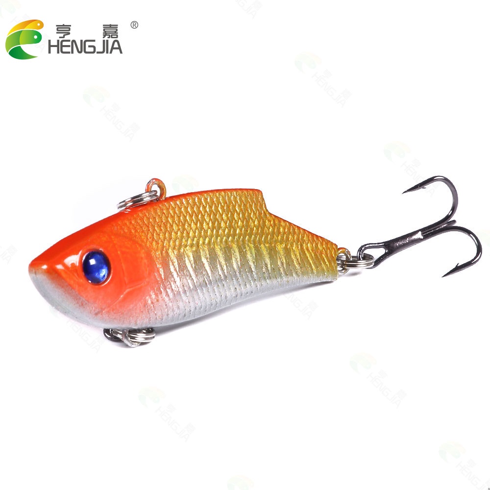 Hengjia 10 Pcs Umpan Pancing Hard Bait Bentuk Ikan Imitasi Dengan Mata 3d Ukuran 5.5cm / 10g