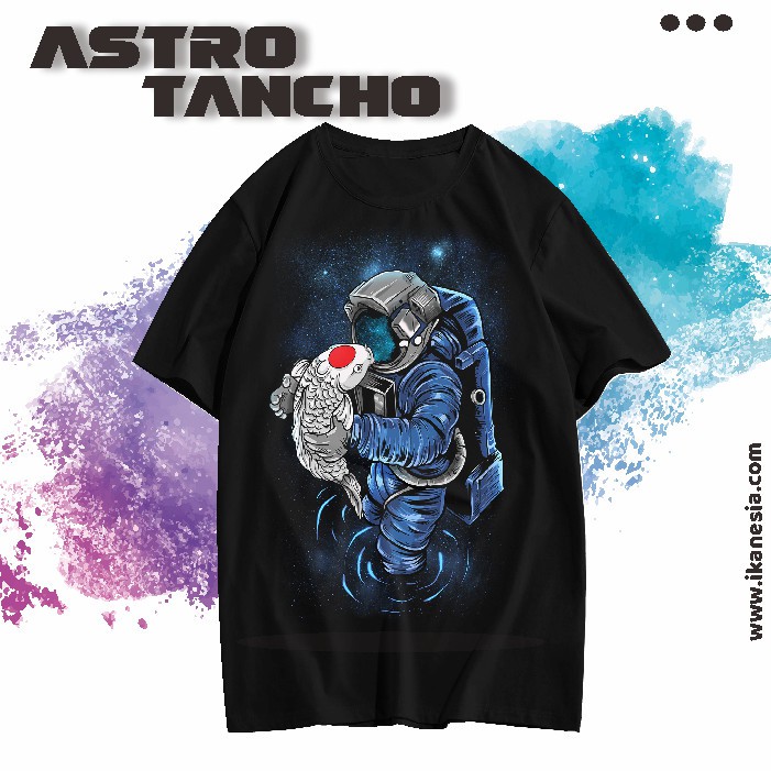 Baju Kaos Ikan Koi Astro Tancho Astronot Distro T Shirt NEEDAMORE