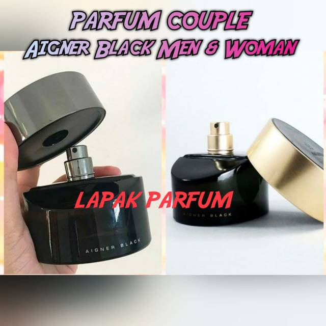 PARFUM COUPLE Aigner Black Men dan Aigner Black Woman