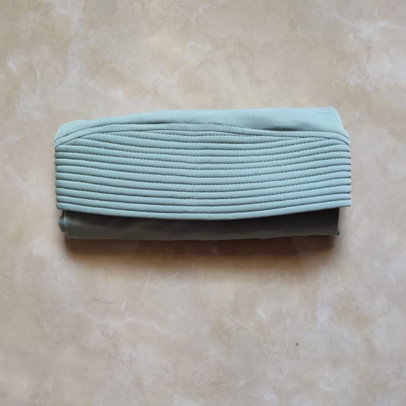 hijab instan oval jersey  / kerudung oval / bergo instan jersey tutup dada-Mint