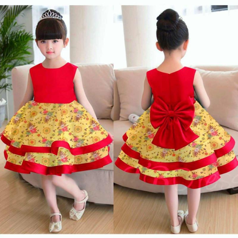 DRESS KID ADONIA NEW MOTIF / DRESS ANAK PEREMPUAN Best Seller / BISA COD