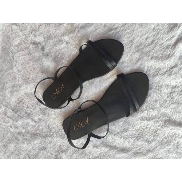 Diskon Gede--SUEDE SHOES - SANDAL LETICIA TALI BELAKANG