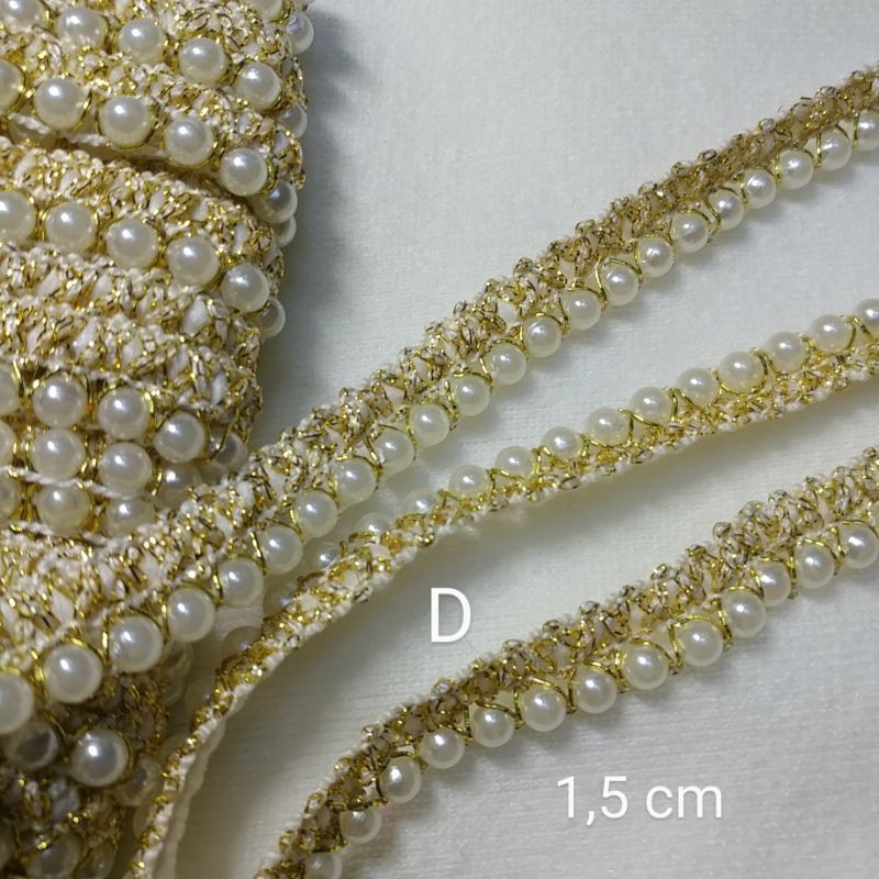 Renda Mutiara per 1 yard =90 cm