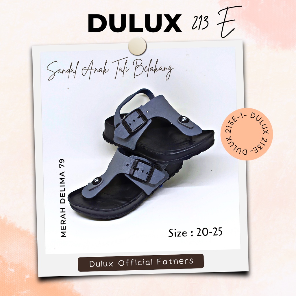 MD 79 - Sandal Anak Tali Belakang Dulux 213E Cibaduyut Model Baru / Sandal Anak Tali Belakang Terbaru