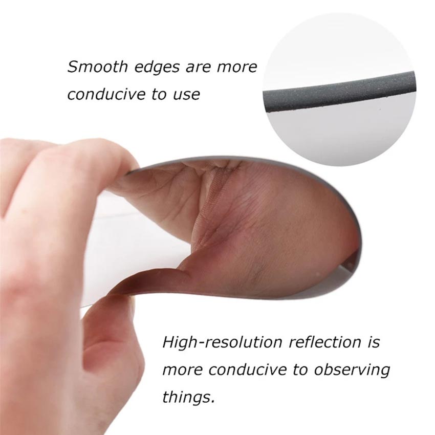 5Pcs/set Dental Cermin Intraoral Kaca Intra Oral Rhodium Mirror