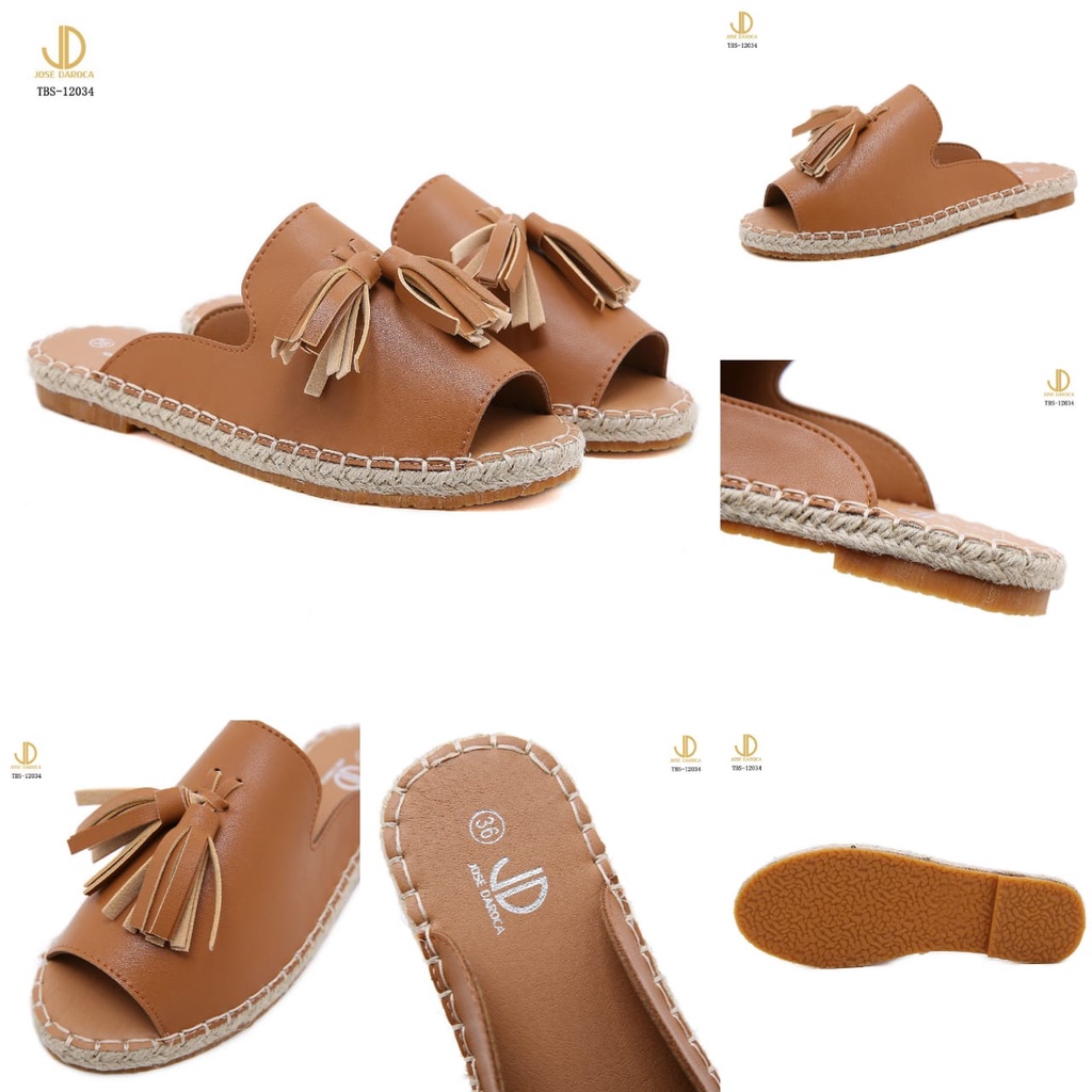 JOSE DAROCA Sandal Slope Flat #TBS-12034# Original