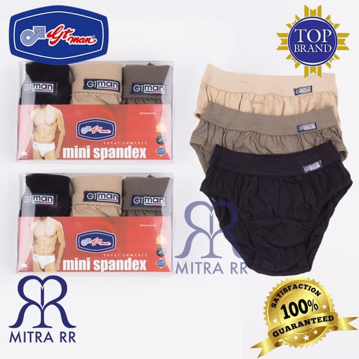 Celana Dalam Pria GT Man 708 Mini Spandex / CD Pria / Harga 1 KOTAK 3 POTONG