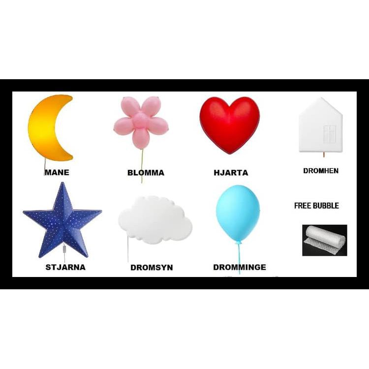Terbaru Smila Ikea, Wall Lamp (Lampu Dinding) - Bulan Model Terbaru