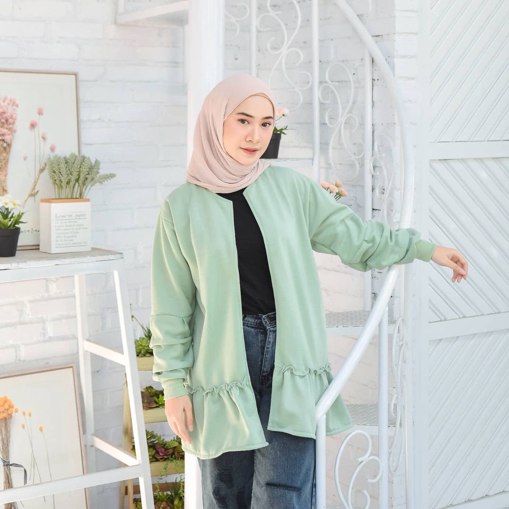 Azura Outher Atasan Wanita Gaya Terbaru Bahan Fleece