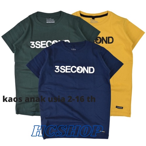 Kaos Anak Ideal Logo Sconn Usia 2-16th Unisex Cowok Cewek Kaos Oblong Anak Pakaian Anak Laki Laki Perempuan