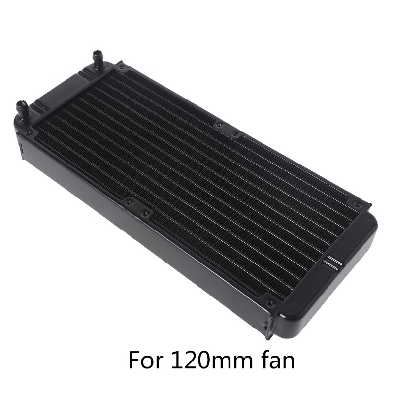 Bt DIY Liquid Cooling System High-Density Fins 12baris Aluminium Tabung Radiator 240mm