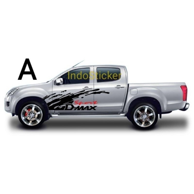 sticker stiker body samping dmax stiker isuzu dmax