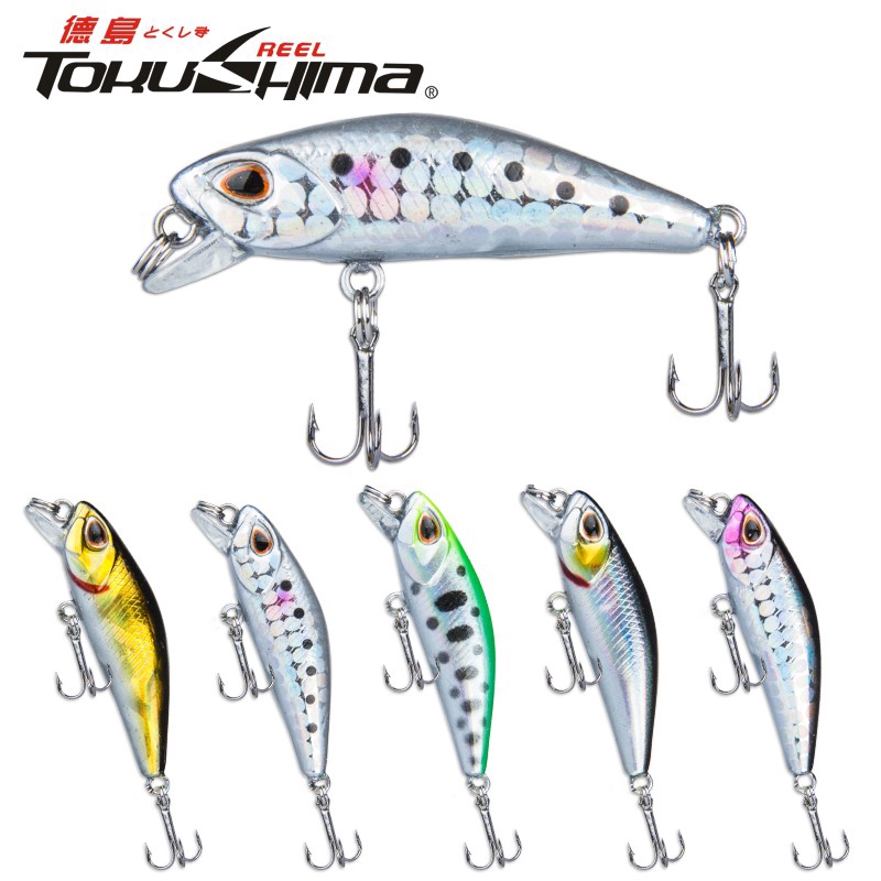 Sinking Minnow Umpan Mancing Alat Pancing 1PCS 3.5g/4.5cm Umpan Pancing Umpan Mancing Alat Pancing Murah relix nusantara Kail Pancing Mini Minnow Lure Umpan Ikan Umpan Pancing Buatan Clouser Minnow