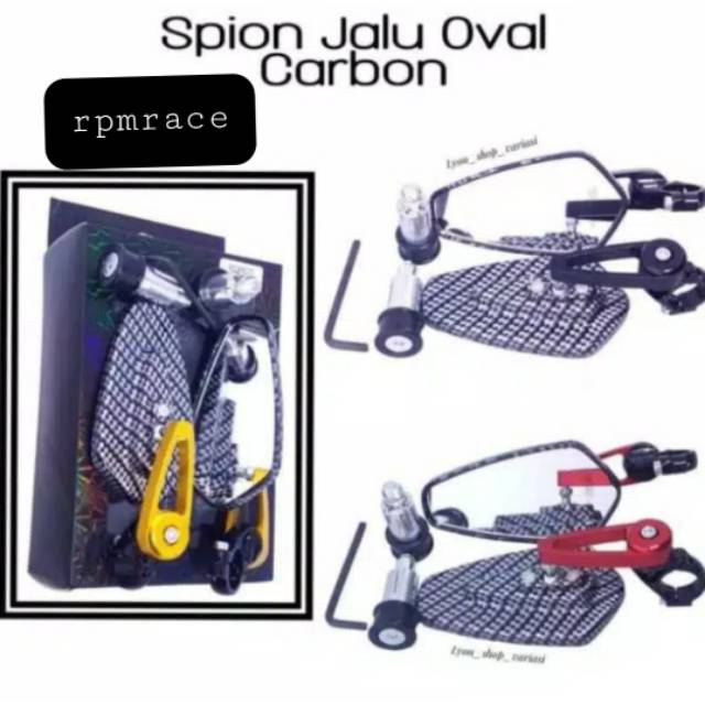 Spion jalu carbon oval universal mio nmax pcx beat vario byson adv scoorpio dll