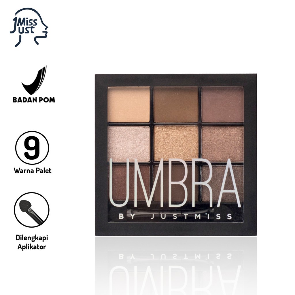 JUST MISS [UMB] UMBRA EYESHADOW PALETTE 9 Color Warna Eye Shadow Perona Mata PINK PASSION / TANNED / TEASE / SUN KISSED