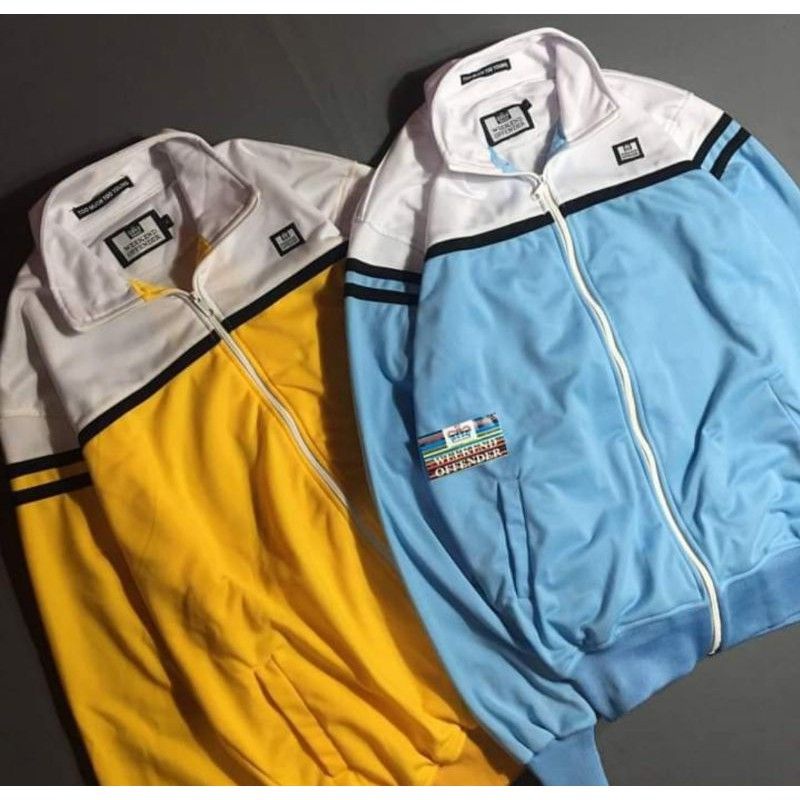 TRACKTOP WEEKEND OFFENDER WHITE YELLOW FULL TAG LABEL