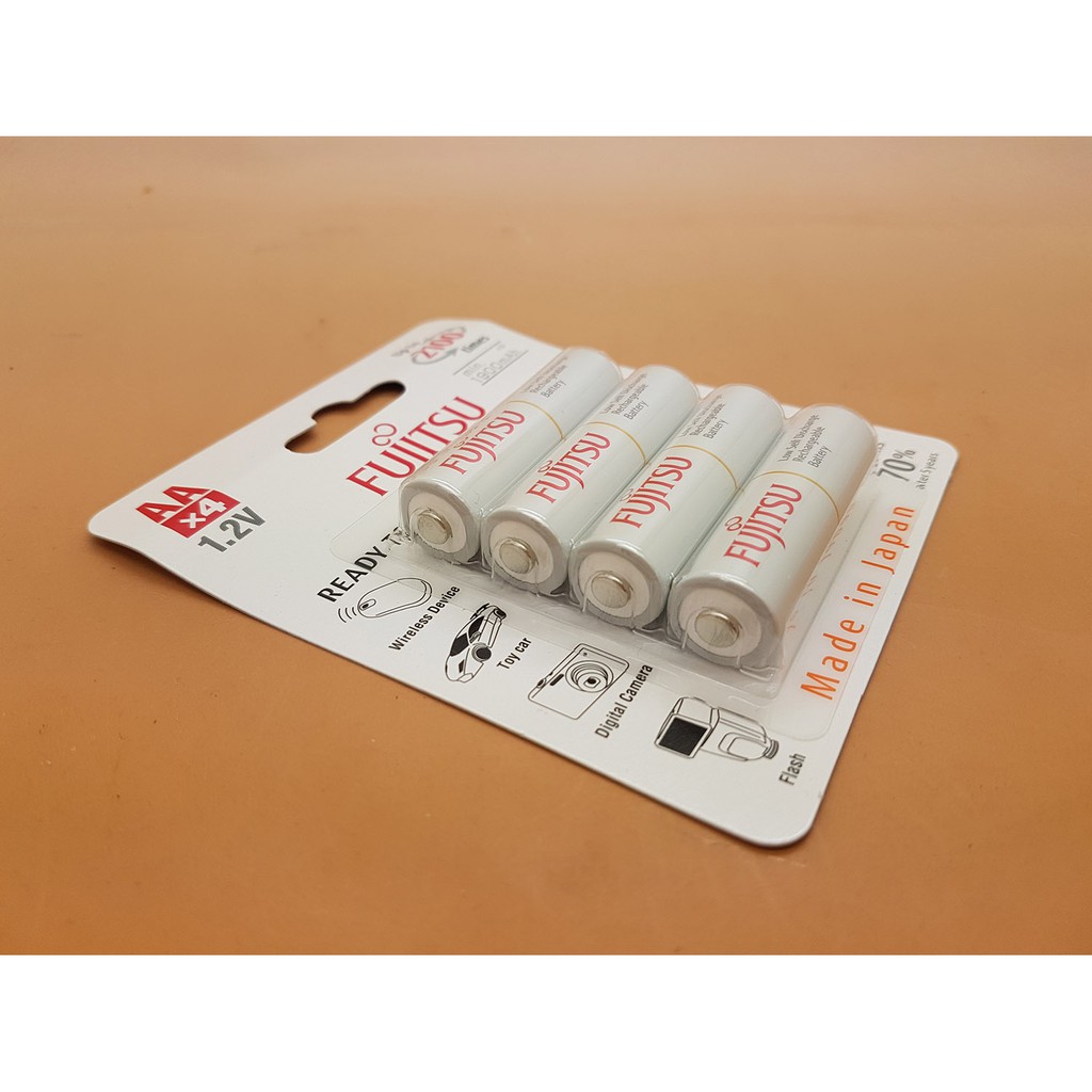 Baterai / Battery Fujitsu PUTIH 4 Pcs AA 1900mAh (Made In Japan)