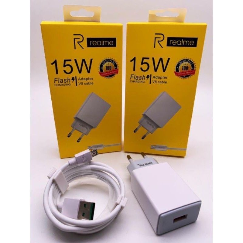 CHARGER REALME 15W ORIGINAL KN - MICRO USB