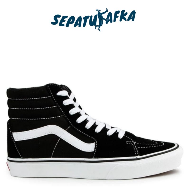Vans Sk8 Hi Black White Original 100% Store Resmi PT Navya