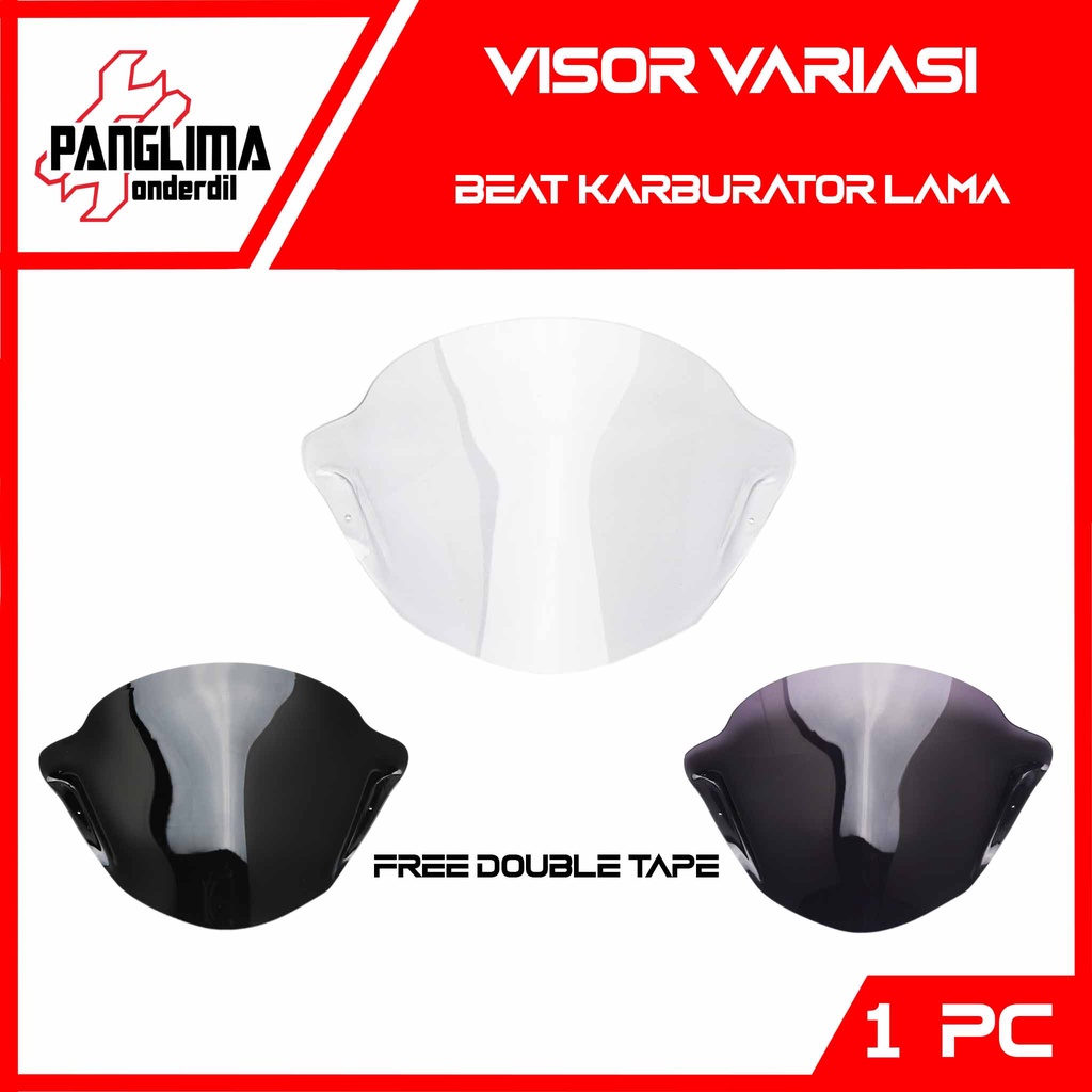 Panglima Onderdil Visor Variasi Beat Karburator Lama Windshield Winsil Winshild Wind Shield Sil Shil