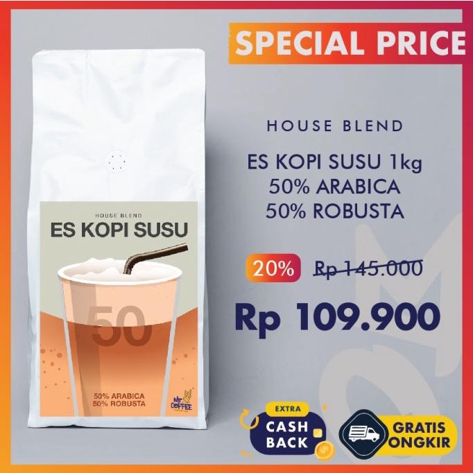 

Kopi House Blend 1Kg Es Kopi Susu | Espresso Arabika robusta MroCoffee -Diskon Besar