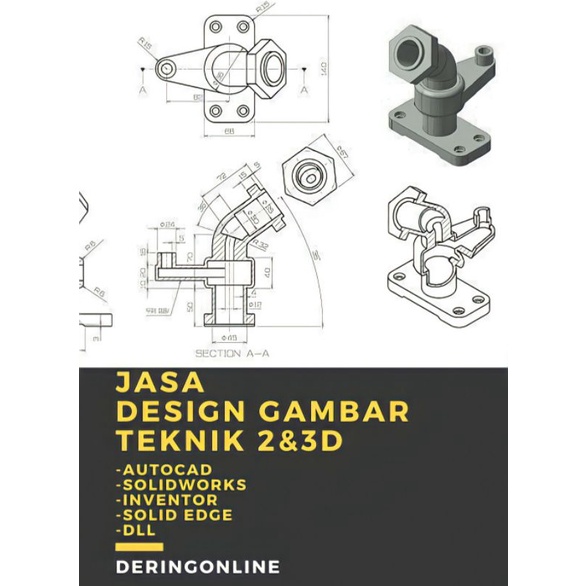 JASA PEMBUATAN GAMBAR TEKNIK 2D DAN 3D MODELING (AUTOCAD, SOLIDWORKS, INVENTOR DLL