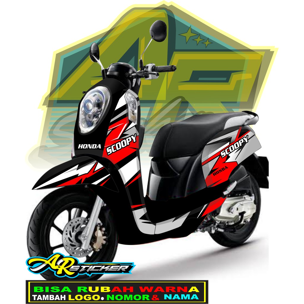 Decal scoopy Decal Scoopy full body Full Blok Decal Scopy Dekal Stiker Fi 2014 2015 2016 2017 SIMPLE