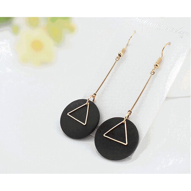 anting panjang bulat segitiga long female earrings simple (1H2) jan081