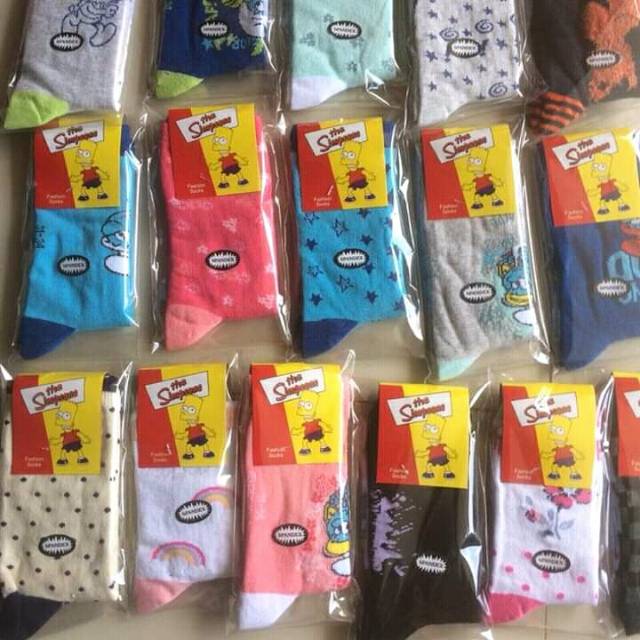 TOKO KL | (1 lusin) KAOS KAKI ANAK PANJANG MOTIF UNISEX OBRAL MURAH