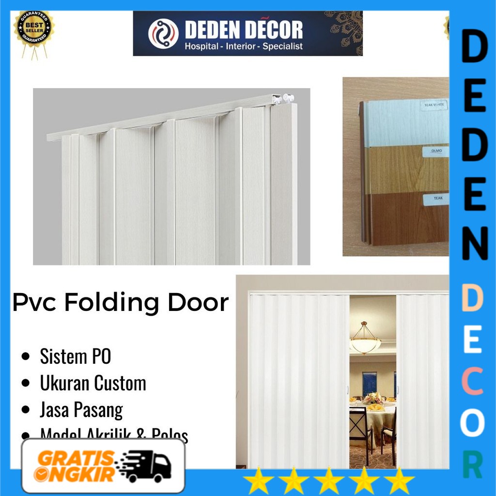 Gorden/sekat Partisi Ruangan PVC - Pintu Lipat PVC - Folding Door -ERA SHOP