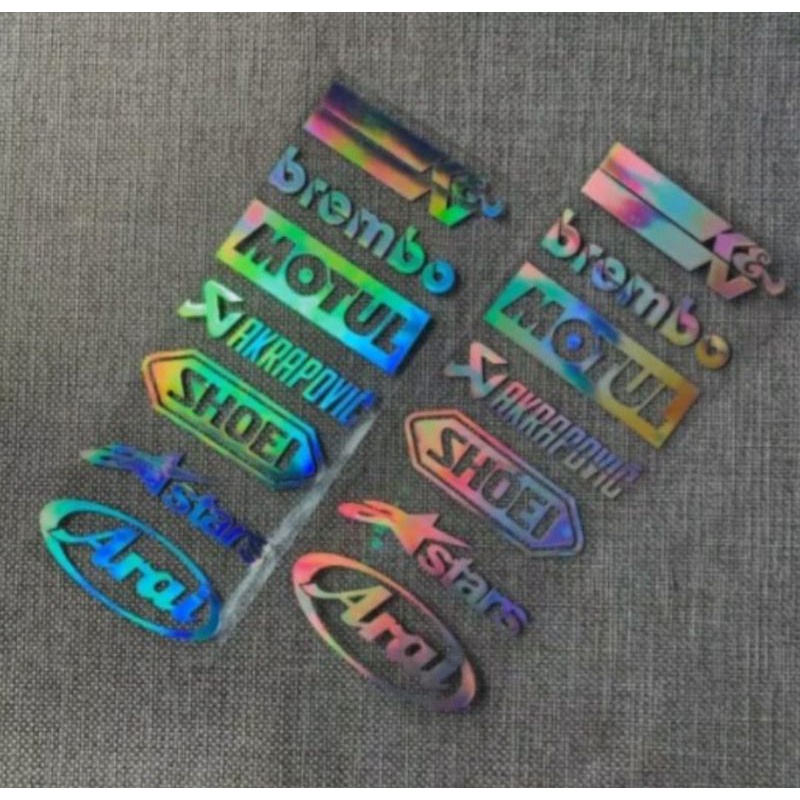 

Stiker cutting hologram keren pelangi