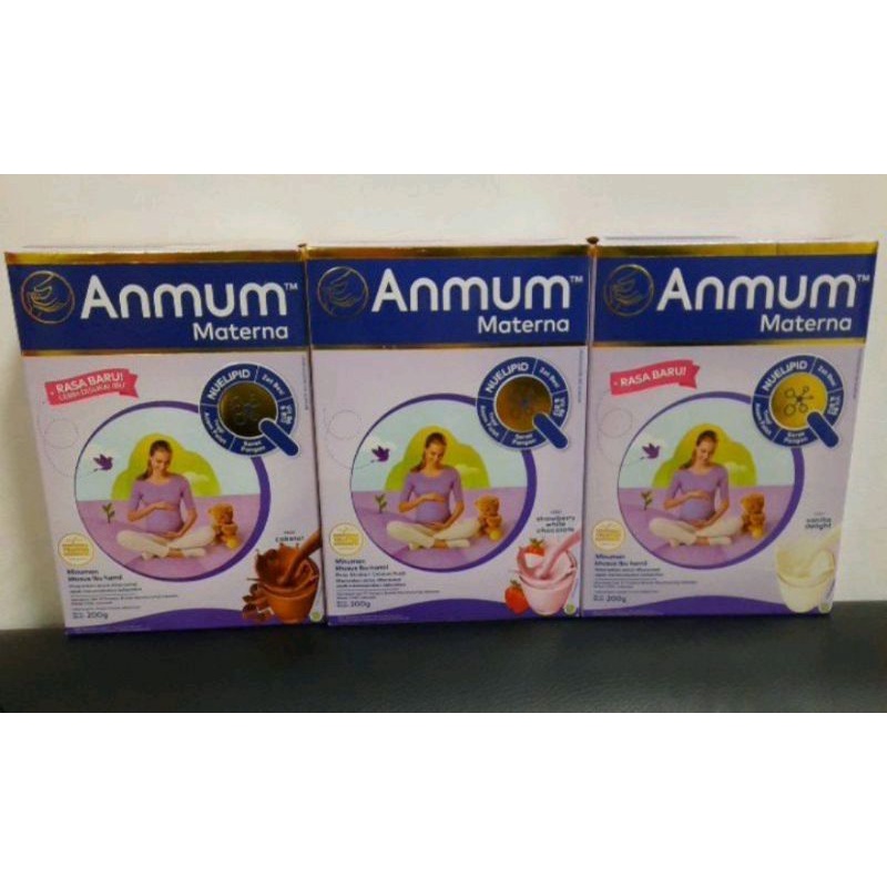 

ANMUN MATERNA 200 GR VARIAN RASA VANILLA ,, COKLAT ,, STRAWBERRY