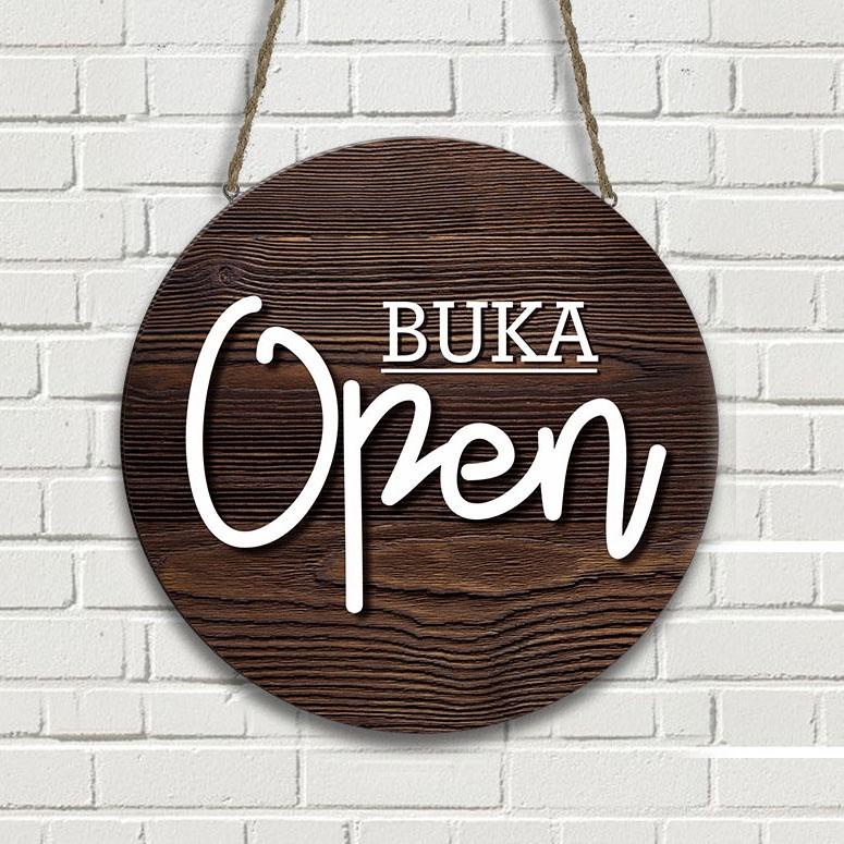 Terkini Open closed sign, papan gantungan buka tutup toko 40 ➯