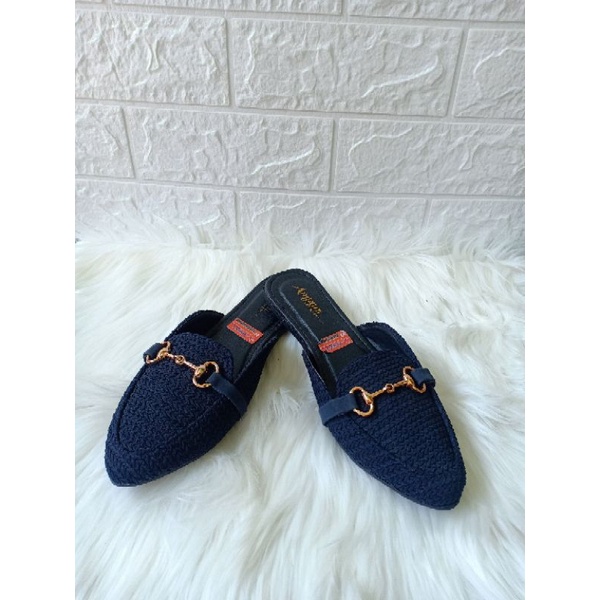 FLATSHOES DIXIE SEPATU SLIP ON BALET BAPAU WANITA TERBARU MODEL DIXIE RAJUT MURAH