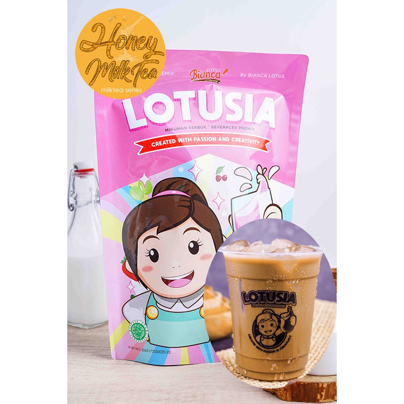 1 kg Lotusia Honey Milk Tea Drink Powder