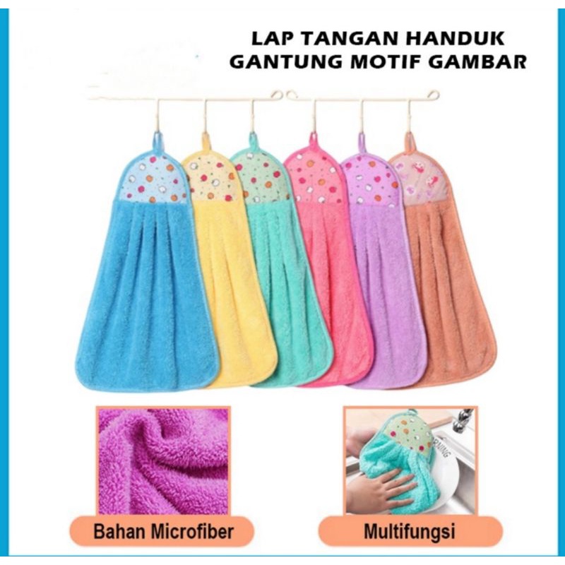 Lap tangan handuk gantung/lap tangan multifungsi