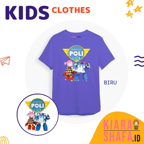 Kiarashafa - Baju Anak / Kaos Anak Robocar Poli