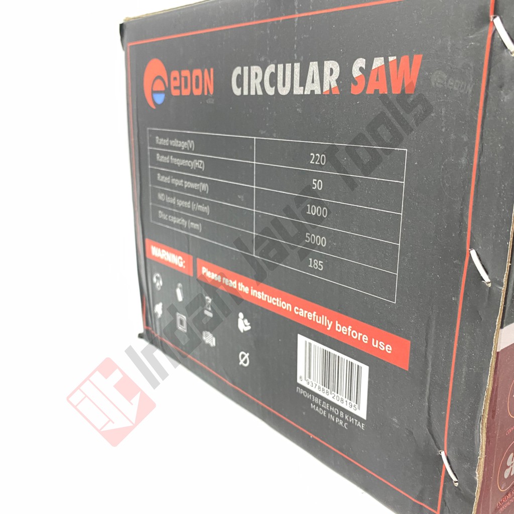 EDON ED-1851 Mesin Circular Saw - Mesin Gergaji Potong Kayu 7&quot; Sirkel