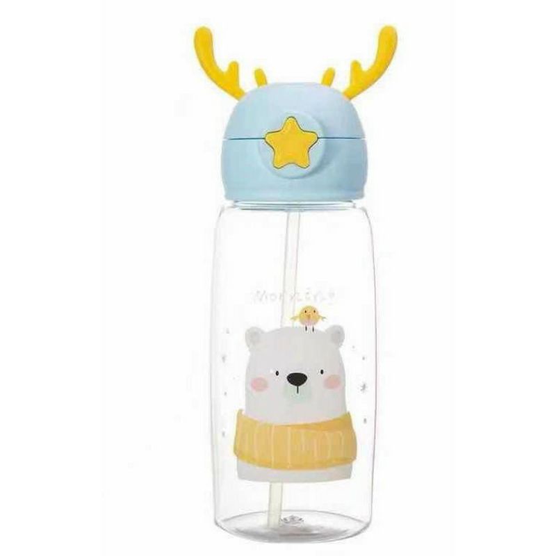 BOTOL MINUM TANDUK RUSA 700ML / BOTOL MINUM ANAK BOTOL MINUM LUCU TANDUK RUSA 700ML