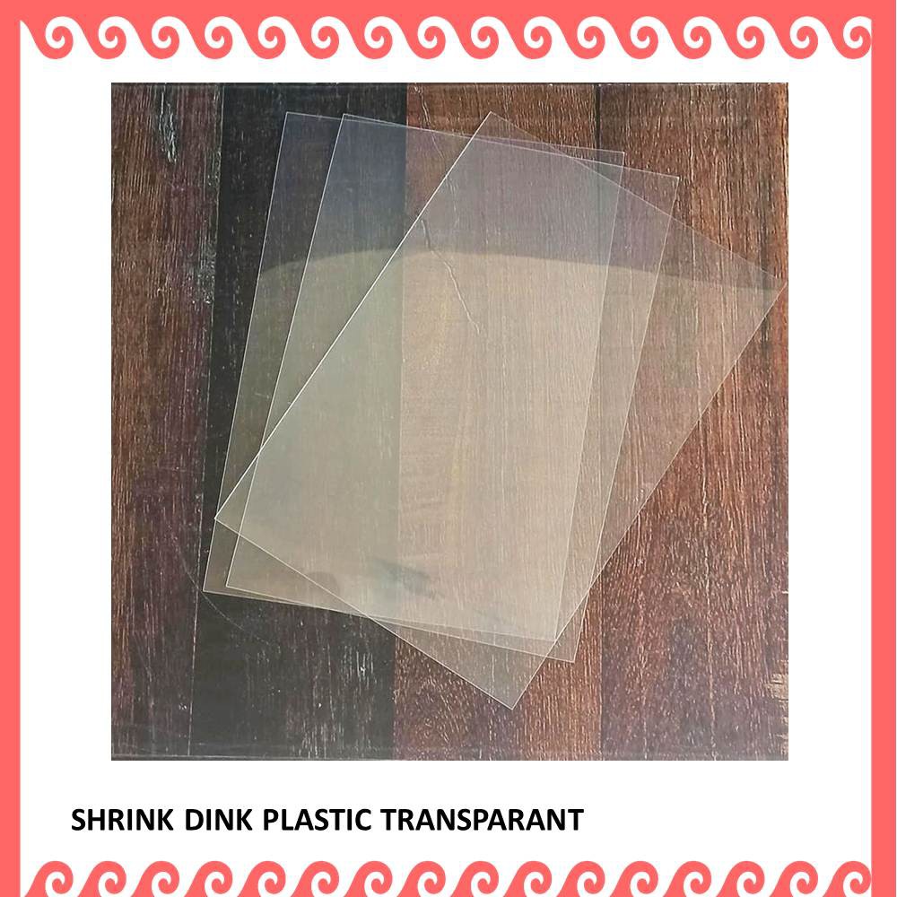 DIY SHRINKY DINK PLASTIC SHRINK DINK CRAFT UNTUK AKSESORIS DAN HIASAN 0,3 mm