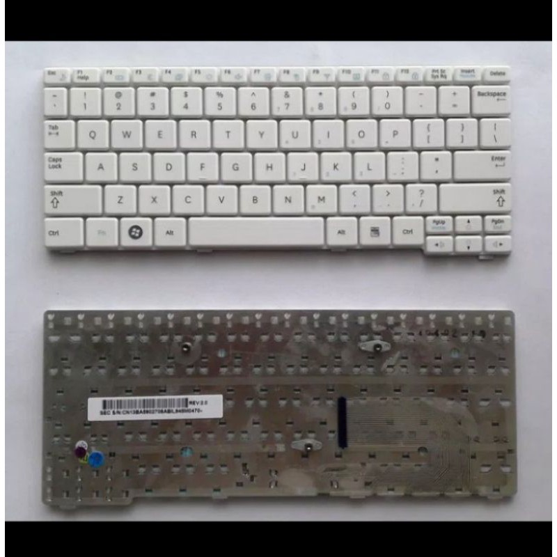 ORIGINAL keyboard laptop Samsung N148 N150 N143 N145 putih