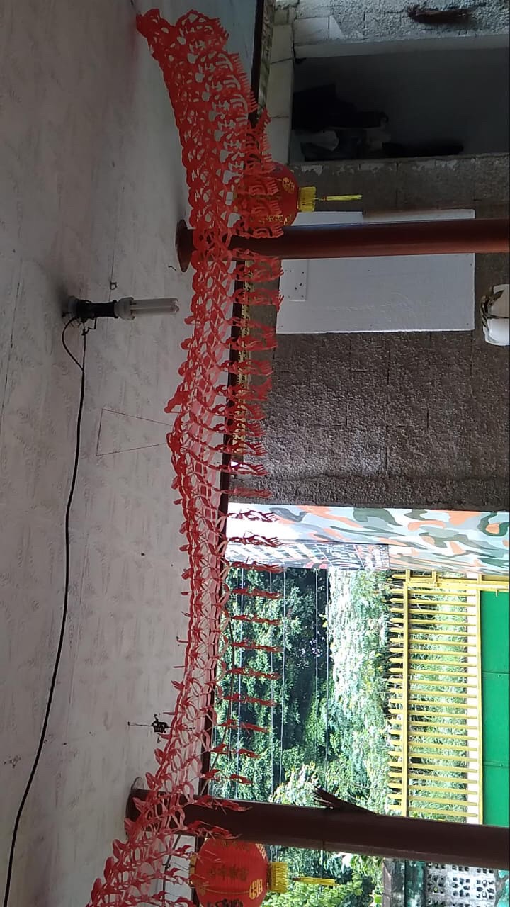 Garland Fuk 3meter Murah Kaki Naga Dekorasi Rumah Cafe Imlek Fuk Hoki Murah Pita Merah