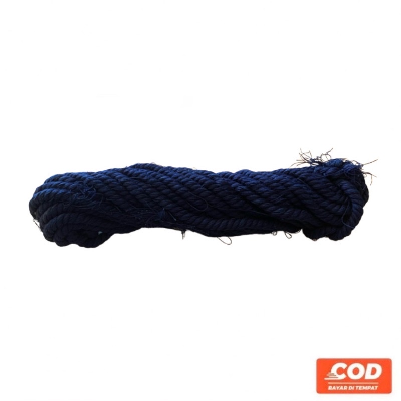 Tali Kur Navy Tebal 6 mm | Tali Tambang Biru Dongker 10 Meter