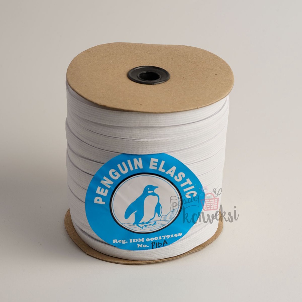 Karet Elastis Putih Penguin P10A ( 1 cm)