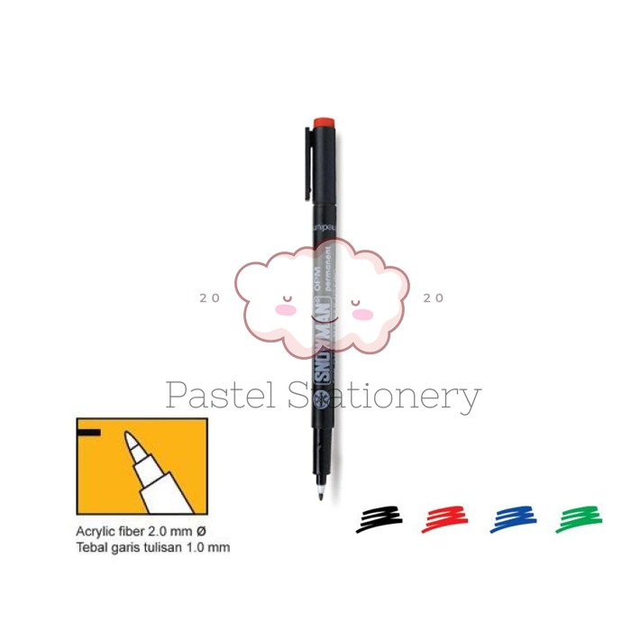 

Spidol Permanen OHP OPM Snowman 1.0mm - Medium Permanent Marker 1,0 mm