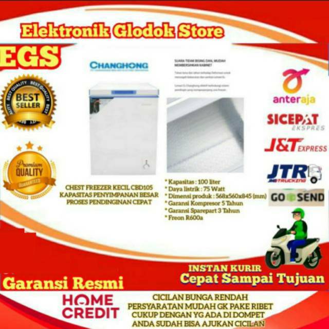 Chest Frezzer changhong CBD-105