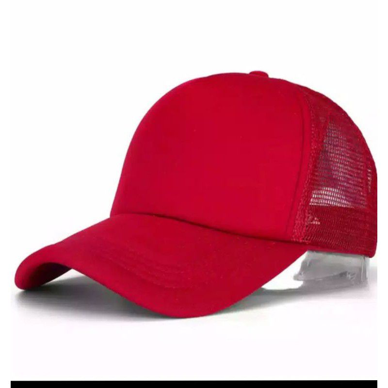 TOPI PRIA/WANITA POLOS TOPI JALA MURAH