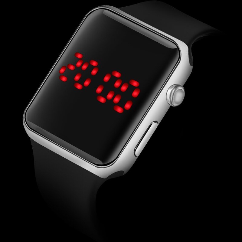 [NEW] Jam Tangan Digital LED Case Kilat Jam LED Sport Pria Wanita Strap Rubber